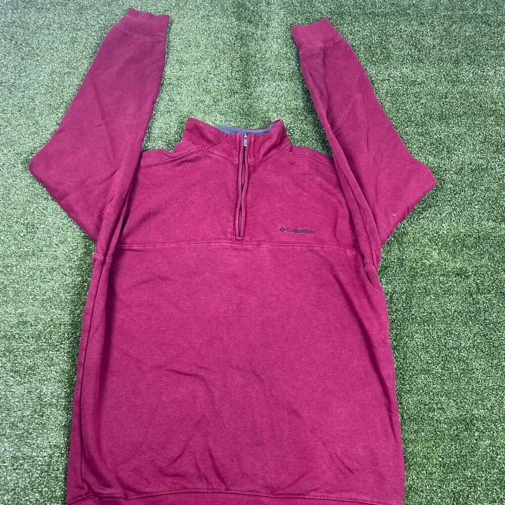 Columbia-sportswear Men's Burgundy and Red Sweatshirt